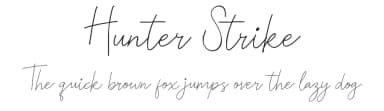 Hunter Strike by Gagegostyle — Script Handwritten Font — thumbnail 1