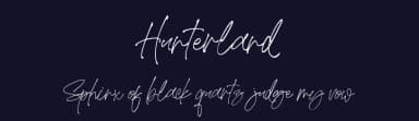 Hunterland by AminMario — Script Handwritten Font — thumbnail 2