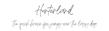 Hunterland by AminMario — Script Handwritten Font — thumbnail 1