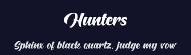 Hunters by Lettersiro Studio — Script Handwritten Font — thumbnail 2