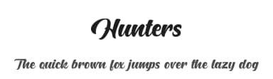 Hunters by Lettersiro Studio — Script Handwritten Font — thumbnail 1