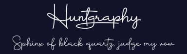 Huntgraphy by MJType — Script Handwritten Font — thumbnail 2