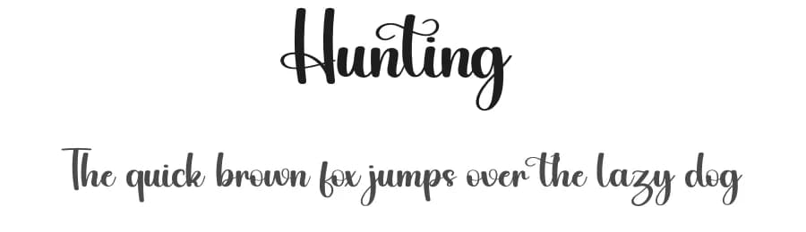 Hunting by Harlek Studio — Script Handwritten Font