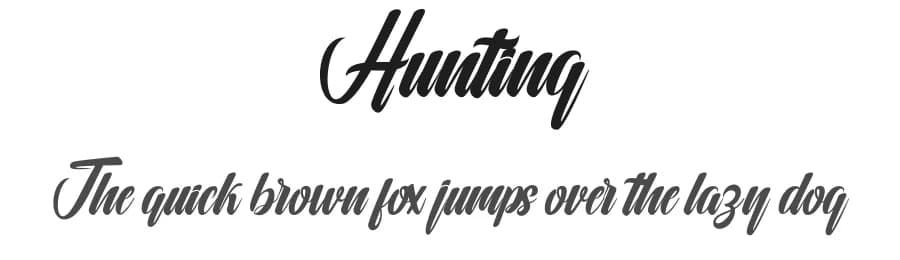 Hunting by Creative Lab — Script Handwritten Font