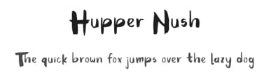 Hupper Nush by madeDeduk — Script Handwritten Font — thumbnail 1