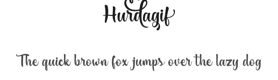 Hurdagif by twinletter — Script Handwritten Font