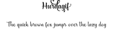 Hurdagif by twinletter — Script Handwritten Font — thumbnail 1