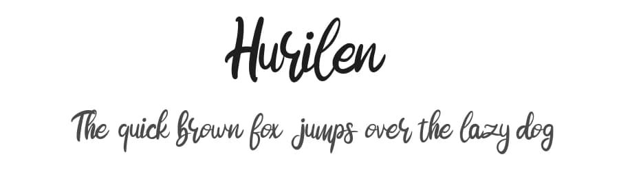 Hurilen by Vunira Design — Script Handwritten Font