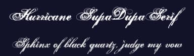 Hurricane SupaDupaSerif by fontvir.us — Script Handwritten Font — thumbnail 2