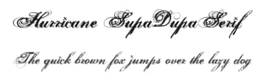 Hurricane SupaDupaSerif by fontvir.us — Script Handwritten Font — thumbnail 1