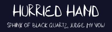 Hurried Hand by Paige Lyon — Script Handwritten Font — thumbnail 2