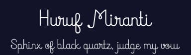 Huruf Miranti by Adien Gunarta — Script Handwritten Font — thumbnail 2