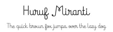 Huruf Miranti by Adien Gunarta — Script Handwritten Font — thumbnail 1