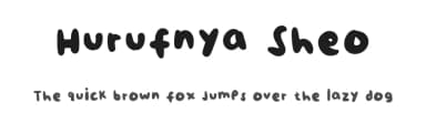Hurufnya Sheo by Andriani Toegiono — Script Handwritten Font — thumbnail 1