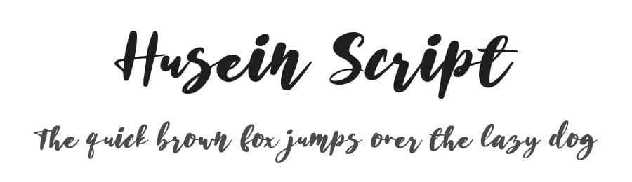 Husein Script by Ferry Ardana Putra — Script Handwritten Font