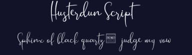 Husterdun Script by Motokiwo — Script Handwritten Font — thumbnail 2