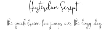 Husterdun Script by Motokiwo — Script Handwritten Font — thumbnail 1