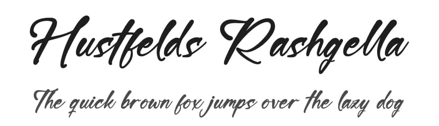 Hustfelds Rashgella by Letterena Studios — Script Handwritten Font