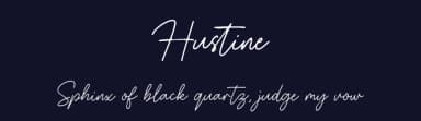 Hustine by Typebae Foundry — Script Handwritten Font — thumbnail 2