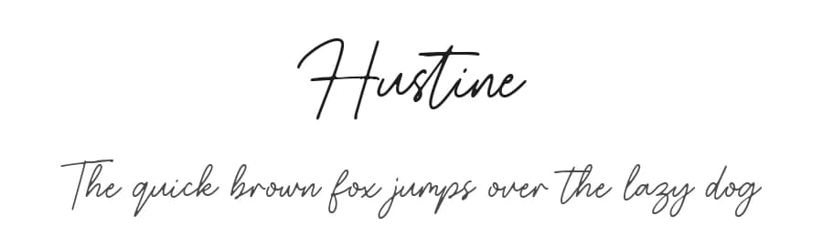 Hustine by Typebae Foundry — Script Handwritten Font