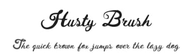 Husty Brush by ijem — Script Handwritten Font — thumbnail 1