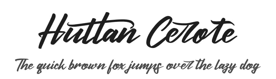 Huttan Cerote by Perspectype Studio - Letterena.com — Script Handwritten Font