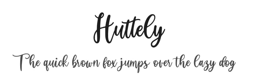 Huttely by Creatype Studio — Script Handwritten Font
