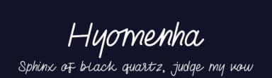Hyomenha by Tychitype — Script Handwritten Font — thumbnail 2