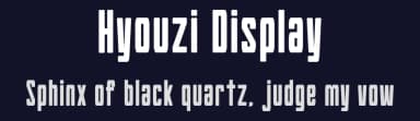 Hyouzi Display by Goma Shin — Sans Serif Font — thumbnail 2