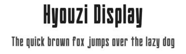 Hyouzi Display by Goma Shin — Sans Serif Font — thumbnail 1