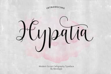 Hypatia Font by Bexx Type — Script Handwritten Font — thumbnail 1