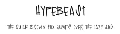 Hypebeast by Des Gomez — Script Handwritten Font — thumbnail 1
