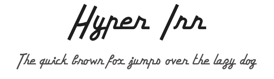 Hyper Inn by Bisou — Script Handwritten Font