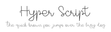 Hyper Script by TSA Creative — Script Handwritten Font — thumbnail 1