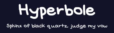 Hyperbole by Zara Yow — Script Handwritten Font — thumbnail 2