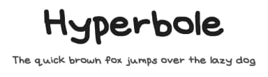 Hyperbole by Zara Yow — Script Handwritten Font — thumbnail 1