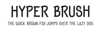 Hyper Brush by Bisou — Script Handwritten Font — thumbnail 1