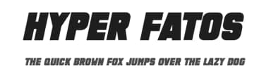 Hyper Fatos by Bisou — Sans Serif Font — thumbnail 1