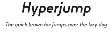 Hyperjump by Toufique Islam — Sans Serif Font — thumbnail 1