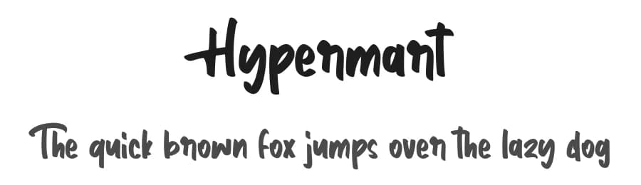 Hypermart by Vunira Design — Script Handwritten Font
