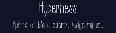 Hyperness by Vanessa Bays — Script Handwritten Font — thumbnail 2