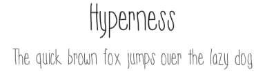 Hyperness by Vanessa Bays — Script Handwritten Font — thumbnail 1