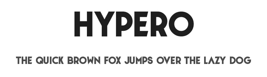 Hypero by Bisou — Sans Serif Font