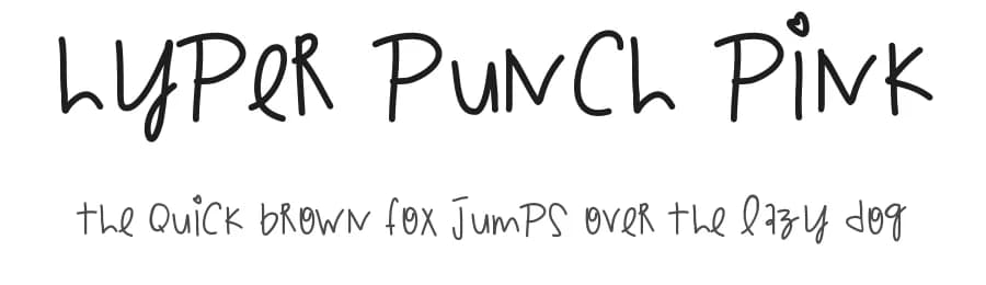 Hyper Punch Pink by Des Gomez — Script Handwritten Font — preview 1