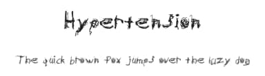 Hypertension by Bionic Type — Script Handwritten Font — thumbnail 1