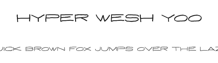 Hyper Wesh Yoo by Bisou — Script Handwritten Font — preview 1