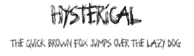 Hysterical by Woodcutter — Script Handwritten Font — thumbnail 1