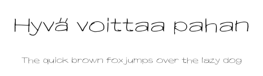 Hyvä voittaa pahan by Juha Korhonen — Script Handwritten Font