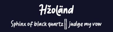 Hzoland by Amir Subqi Setiaji — Script Handwritten Font — thumbnail 2