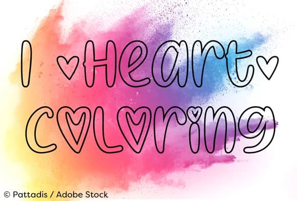 I Heart Coloring Font by Misti — Script Handwritten Font